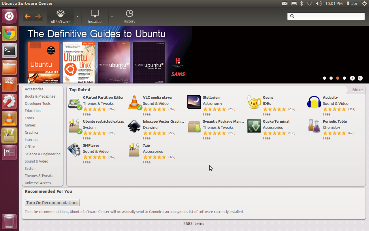 The Ubuntu Software Center (IE App Store)
