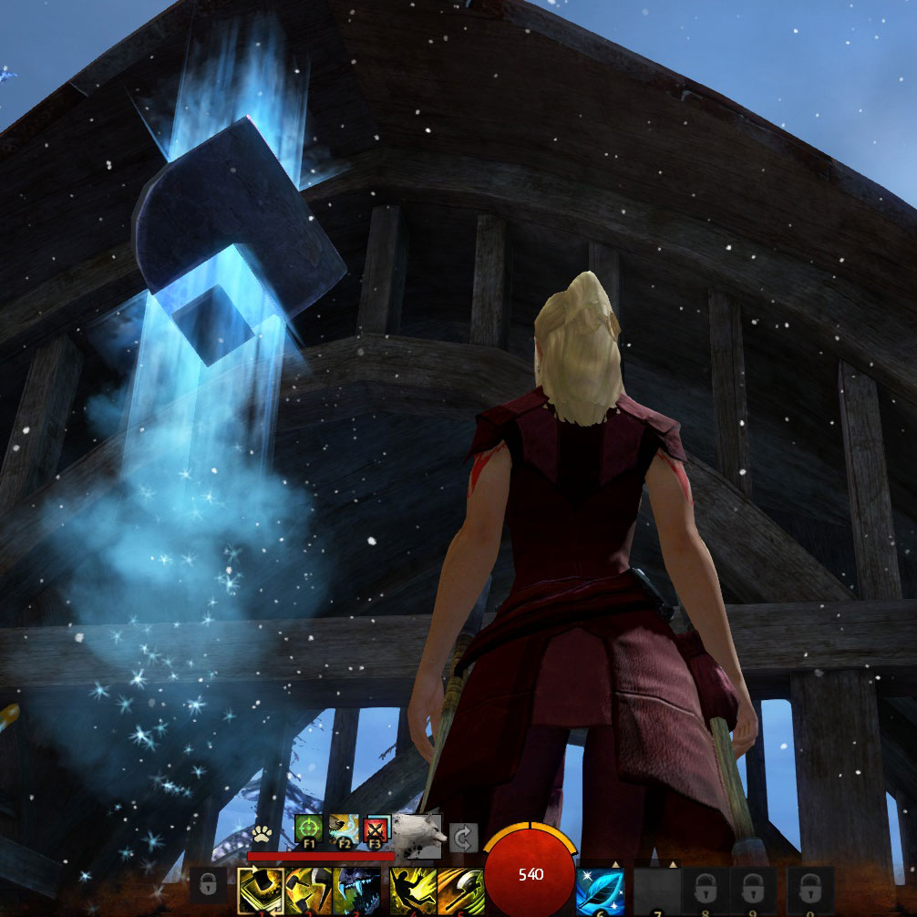 That glowy blue rock over my left shoulder is the waypoint, you must wander close to it once to unlock.