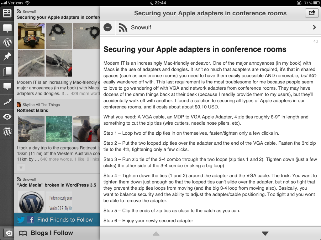 You can use the WordPress app on iPad too!