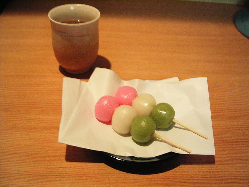 Dango and green tea, a combo made in... Japan?
